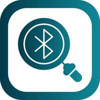 Bluetooth glyph helling hoek icoon vector