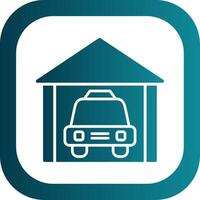 garage glyph helling hoek icoon vector