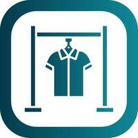 kleding rek glyph helling hoek icoon vector