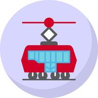 tram vlak bubbel icoon vector