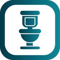 toilet glyph helling hoek icoon vector