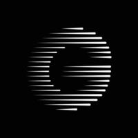 g brief lijnen logo illustratie vector