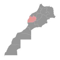 marrakesh safi regio kaart, administratief divisie van Marokko. illustratie. vector