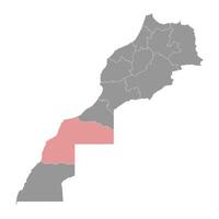 laayoune Sakia el hamra kaart, administratief divisie van Marokko. illustratie. vector