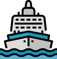 schip icoon silhouet illustratie lading schip vector