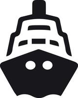 schip icoon silhouet illustratie reis schip vector