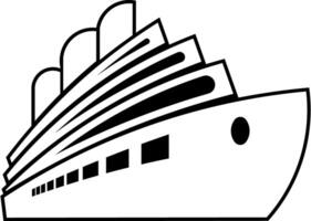 schip icoon silhouet illustratie schip vector