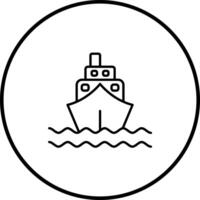 schip icoon silhouet illustratie schip vector