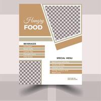 creatief en professioneel voedsel menu ontwerp vector