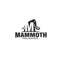 mammoet- brief m logo ontwerp sjabloon illustratie vector