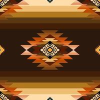 etnisch tribal traditioneel meetkundig ruit plein zig zag vorm naadloos patroon bruin room kleur achtergrond. gebruik voor kleding stof, textiel, interieur decoratie elementen, bekleding, inpakken. pro vector