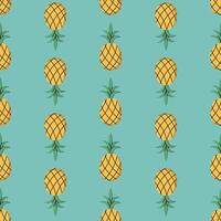 ananas zomer naadloos patroon hand- getrokken vector