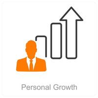 persoonlijk groei en ontwikkeling icoon concept vector