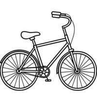 fiets schets illustratie digitaal kleur boek bladzijde lijn kunst tekening vector