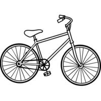fiets schets illustratie digitaal kleur boek bladzijde lijn kunst tekening vector