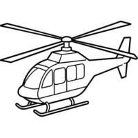 helikopter schets illustratie digitaal kleur boek bladzijde lijn kunst tekening vector