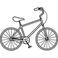 fiets schets illustratie digitaal kleur boek bladzijde lijn kunst tekening vector