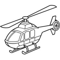 helikopter schets illustratie digitaal kleur boek bladzijde lijn kunst tekening vector