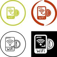 Wifi signaal icoon ontwerp vector