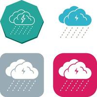 regenachtig dag icoon ontwerp vector