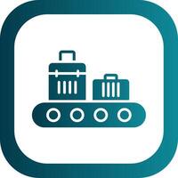 transportband glyph helling hoek icoon vector