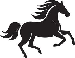paard silhouet dier reeks geïsoleerd Aan wit achtergrond. zwart paarden grafisch element illustratie.hoog resolutie jpg, eps 10 inbegrepen vector