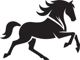 paard silhouet dier reeks geïsoleerd Aan wit achtergrond. zwart paarden grafisch element illustratie.hoog resolutie jpg, eps 10 inbegrepen vector