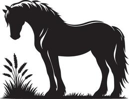 paard silhouet dier reeks geïsoleerd Aan wit achtergrond. zwart paarden grafisch element illustratie.hoog resolutie jpg, eps 10 inbegrepen vector