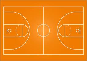 basketbal strategisch bord. basketbal tactisch bord naar maken strategie. vector