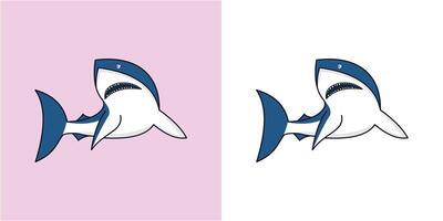 modern haai ontwerp illustratie vector