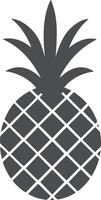 ananas fruit tekenfilm icoon illustratie vector