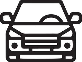 auto icoon in lineair stijl. vervoer symbool. illustratie. vector