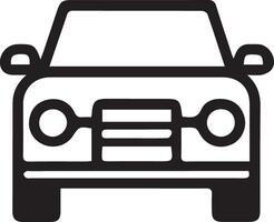 auto icoon in lineair stijl. vervoer symbool. illustratie. vector
