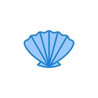 schelp icoon logo illustratie. schelp logo zee vorm symbool vector