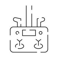 dar lijn icoon. inbegrepen de pictogrammen net zo drone, op afstand, controleur, radar, kaart, signaal en meer. vector