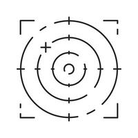 dar lijn icoon. inbegrepen de pictogrammen net zo drone, op afstand, controleur, radar, kaart, signaal en meer. vector