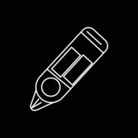 pen markeerstift lijn kunst icoon logo ontwerp sjabloon , markeerstift minimaal logo ontwerp vector