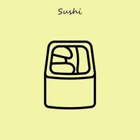 Japans voedsel sushi illustratie vector