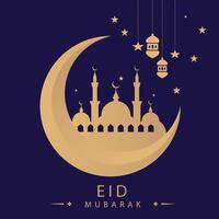 eid al adha mubarak sjabloonontwerp. vector