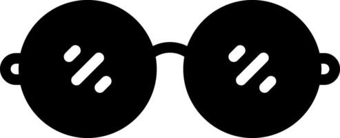 solide zwart icoon voor bril specificaties vector