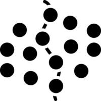 solide zwart icoon voor synthese vector