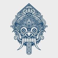 traditioneel Bali masker illustratie vector