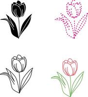 tulp bloem illustratie vector