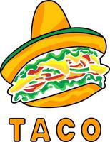 creatief ontwerp ideeën voor taco logocreatief ontwerp ideeën voor taco logos vector