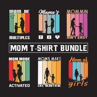 moeder dag typografie bundel t-shirt ontwerp vector