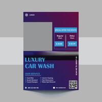 auto wassen folder, auto schoonmaak onderhoud sjabloon, a4 auto wassen onderhoud folder, auto- wassen onderhoud brochure ontwerp, auto wassen bedrijf Promotie poster vector