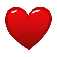 rood hart. ontwerp icoon hart symbool liefde. vector