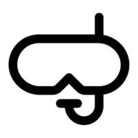 snorkel icoon voor web, app, infographic vector