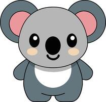 minimalistische schattig koala , charmant illustratie vector