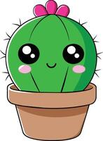 schattig cactus , levendig illustratie voor creatief projecten vector